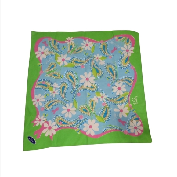 Lilly Pulitzer Ford Breast Cancer Awareness Scarf - Picture 2 of 7